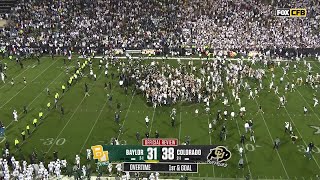 Colorado Buffaloes fans storm the field before the game is officially over 😅  ESPN College Football [upl. by Mechelle553]