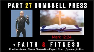 Master the Standing Dumbbell Press  Verse of the Day  Fitness amp Faith Series [upl. by Notlok]