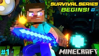 I STARTED NEW GAMING SERIES 😍  MINECRAFT  TECHNO GAMERZ 01 [upl. by Eissej]