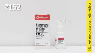 FML liquifilm eye drops fluorometholone eye drops allergic eye diseases [upl. by Alidia]