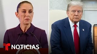 Expertos creen que Sheinbaum negociará con Trump para proteger las remesas  Noticias Telemundo [upl. by Atilamrac264]