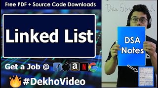 Introduction to Linked List in Data Structures With Notes [upl. by Oicnanev]