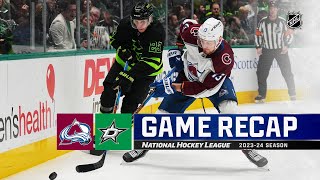 Avalanche  Stars 1118  NHL Highlights 2023 [upl. by Heringer]