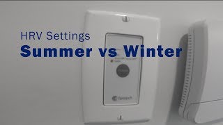 HRV Settings Summer vs Winter [upl. by Bang244]