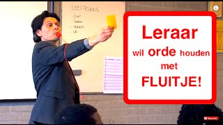 LERAAR WIL ORDE HOUDEN MET FLUITJE [upl. by Yauqram]