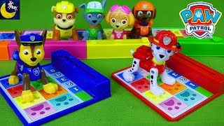 Game Time New Paw Patrol Back Flip Pup Pup Boogie Game Toys Marshall Chase Skye Rubble Toys Video [upl. by Eahs]