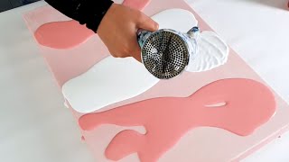 6 BEST Acrylic Pour Paintings  Amazing Satisfying Fluid Artwork [upl. by Alekehs]