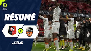 STADE RENNAIS FC  FC LORIENT 1  2  Résumé  SRFC  FCL 20232024 [upl. by Noli271]