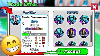 I Trade Old Rare Unit Medic Cameraman for Cosmic in Skibidi Tower Defense New Update Episode 76 [upl. by Arlie763]