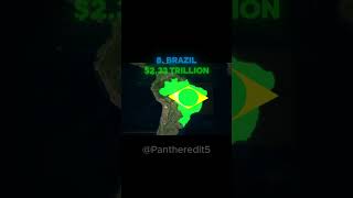 Top 10 Largest Economies In The World countries edit mapping mappingedits aftereffects [upl. by Ardnuahsal373]