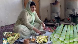 bamboo shoots bamboo shoots recipe village lifestyle in iran  IRAN Daily Village Life [upl. by Weikert]