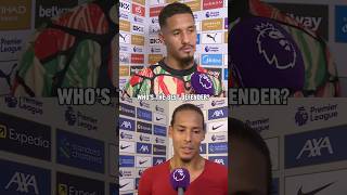 Saliba VS Van Dijk shorts [upl. by Corder]