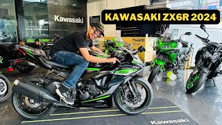 KAWASAKI ZX6R WALK AROUND REVIEW IN MALAYALAM  KOCHIMACHAN [upl. by Tecil46]