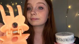 ASMR Pampering You To Sleep 🧡 skincare hair brushing nail care [upl. by Florence]