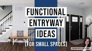 Small Entryway Ideas to Make Your Entrance Guest Friendly  Vacation Rental Décor [upl. by Aisad]