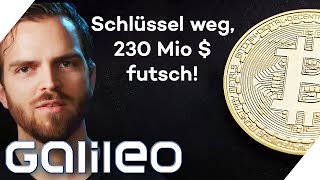 CryptoPechvogel 230facher BitcoinMillionär verliert sein Konto  Galileo  ProSieben [upl. by Dyna]