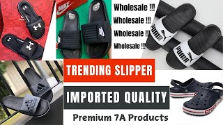 Imported FlipFlops Wholesale Delhi premiumquality mensslippers firstcopy trending viralvideo [upl. by Fregger755]