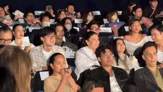 ANDRES AGA CHARLENE ATASHA MUHLAC AT GERALD AT JULIA BARRETTO INSIDE THE CINEMA GANAP [upl. by Conners]