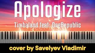 Timbaland  Apologize ft OneRepublic piano cover tutorial cover tutorial shorts [upl. by Marola767]