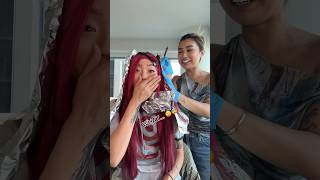 DYING MY FRIEND’S HAIR GONE WRONG 😨 [upl. by Chane]