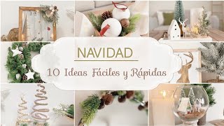 10 DIY NAVIDAD 🎄 Adornos Rápidos para Decorar en Navidad 2024 [upl. by Nnaegroeg]