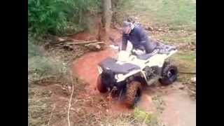 Quad polaris sportsman 570 franchissement [upl. by Sirromad606]