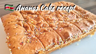 🇸🇷 Surinaamse ananas cake receptPineapple cakeEN subtitle [upl. by Krusche414]