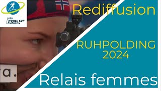 BIATHLON 2024 RELAIS FEMMES RUHPOLDING 2024 [upl. by Sitnerp788]