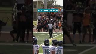 Kapolei vs Campbell JV 14 yo db defensiveback highschoolfootball footballshorts interception [upl. by Runck]