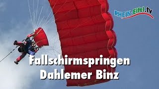 Fallschirmspringen  Eifel  Dahlemer Binz  RheinEifelTV [upl. by Nedah]