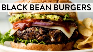 Black Bean Burgers  Sallys Baking Recipes [upl. by Ahsinek648]