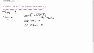 Example IEEE 754 32Bit to Decimal [upl. by Pearman]