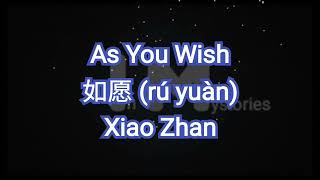 Xiao Zhan  As You Wish 如愿 rú yuàn lyrics asyouwish ruyuan [upl. by Eirol]