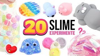 20 NEUE SCHLEIM Experimente 😱Verrückter DIY SLIME SLIME 😍ASMR Deutsch [upl. by Samantha]