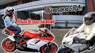 Nakutin Ibu Negara Bawa Moge ke SMA  Test Quickshift  Ducati 848 CBR 1000 [upl. by Aidnyc411]