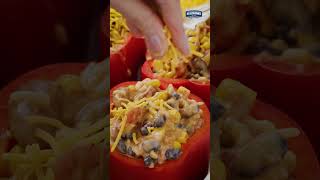 Hellmanns Leftover Chili Stuffed Peppers Recipe [upl. by Atinaj129]