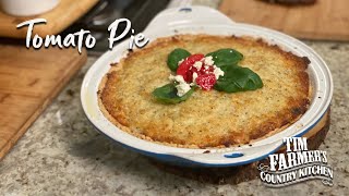 Tomato Pie Recipe  With Cheesy Topping [upl. by Kcirej399]