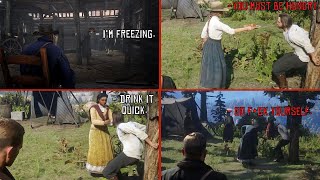 10 Missable Dialogue and Interactions with Hostage Kieran  RDR2 [upl. by Legin]