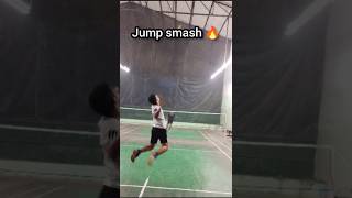 Badminton Jump Smash 🔥 badmintonsquadindia shorts [upl. by Malka]