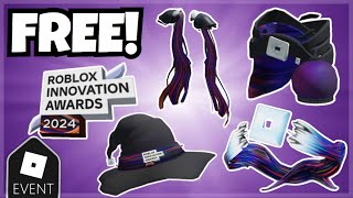 5 FREE ITEMS How To Get All Roblox Innovation Awards 2024 Accessories [upl. by Henka]