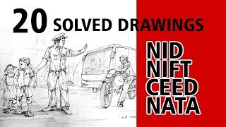 20 MEMORY DRAWINGS FOR NIDNIFTCEEDNATA Examination [upl. by Corwin]