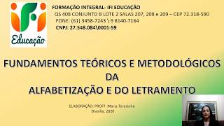 Fundamentos Teóricos e Metodológicos da Alfabetização e do Letramento [upl. by Lecram266]