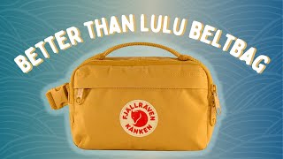 Better than Lulu Fjallraven Kanken Belt Bag Review [upl. by Nuahsyar]