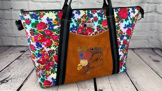 No longer live Let’s sew the Oxbow Overnight Tote from Noodlehead [upl. by Dauf]