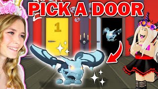 Halloween PICK A DOOR WIN LEGENDARY PET In Adopt Me Roblox [upl. by Daub60]