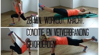 28 min Workout kracht conditie en vetverbranding Expert [upl. by Critta]