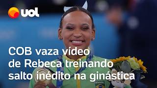 Rebeca Andrade tem vídeo vazado de salto inédito para as Olimpíadas de Paris pelo COB confira [upl. by Tu]