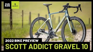 Bike Preview 2022 Scott Addict Gravel 10 CX Bike  Run and Ride [upl. by Carmena479]