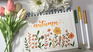 Calli amp Bujo Bullet Journal chủ đề Mùa Thu  Autumn Bullet Journal [upl. by Sajovich]