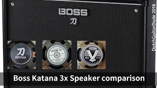 Boss Katana Speaker comparison [upl. by Mastrianni]